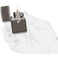 thumbnail image 3 of Zippo Lighter - Personalized Customize Message Engrave on Backside for Zippo Brand Design Logo Lighter (Black Ice #21088), 3 of 7
