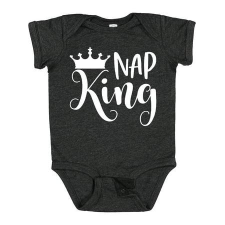 

Inktastic Nap King with Crown Boys Baby Bodysuit