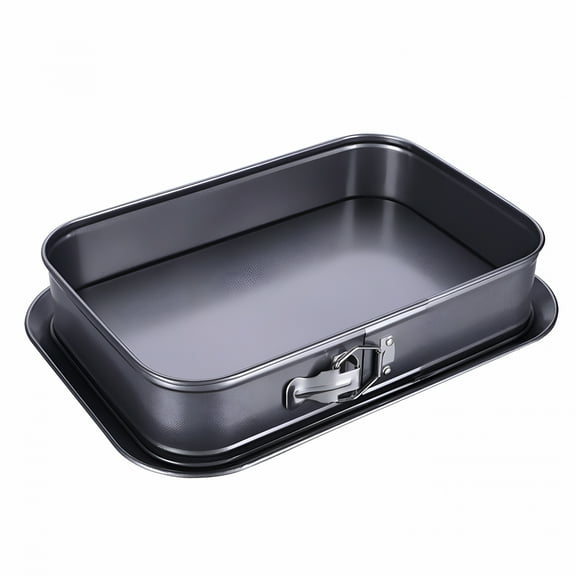 ACDANC Non Stick Springform Pans Cheesecake Pans Rectangle Springform Pan Square Cake Pan with Removable Bottom for Kitchen Baking Roasting Bread Cake Bakeware 40*28*8cm