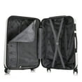 thumbnail image 4 of InUSA Print 20" Hardside Checked Luggage with Spinner Wheels, Handle and Trolley, World, 4 of 13