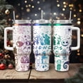 thumbnail image 3 of Friends Nightmare Christmas 40oz Tumbler, Halloween Engraved Tumbler 40oz, Trick Or Treat, Jack Skellington Tumbler, Halloween Spooky, 3 of 3