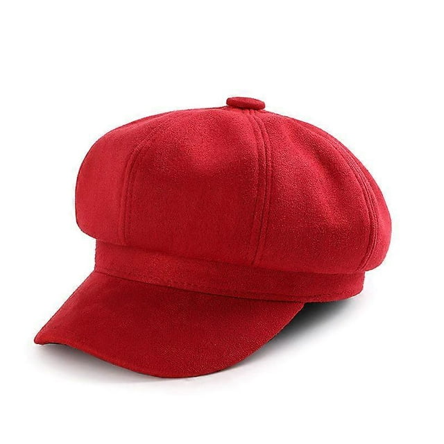 Sombrero octogonal para mujer, boina octogonal, sombrero de moda vintage