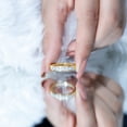 thumbnail image 5 of Rosec Jewels Lab Created Diamond 7 Stone Anniversary Ring Unisex - EF-VS Quality Princess Cut Diamond Channel Set Eternity Band, 10K Yellow Gold, US 4.50, 5 of 9