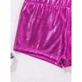 thumbnail image 7 of YiZYiF Girls Sequins Two Piece Ballet Dance Outfit Tank Crop Top with Shorts Dancewear, 7 of 7