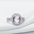thumbnail image 3 of Women Ring Alloy With Zirconia Stone Simple Plated Fashion Jewelry Gift For Her Elegant Pink Ring Party Ring Statement, 3 of 5