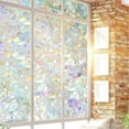 thumbnail image 1 of Harpily Wall Decor 3D No Glue Static Decorative Privacy Window Rainbow Films Prevent UV, 1 of 4