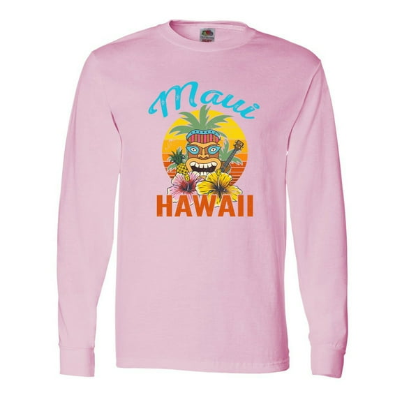 Inktastic Maui Hawaii Vacation Tiki Long Sleeve T-Shirt