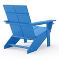 thumbnail image 4 of WestinTrends Riviera Outdoor HDPE Modern Adirondack Chair with Cup Holder, Pacific Blue, 4 of 9