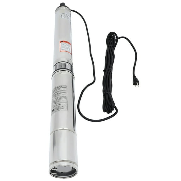 SCITOO 42GPM Deep Well Water Pump Submersible 220V 230V 240V 440ft Submersible Well Pump Included Garden Hose Adapter