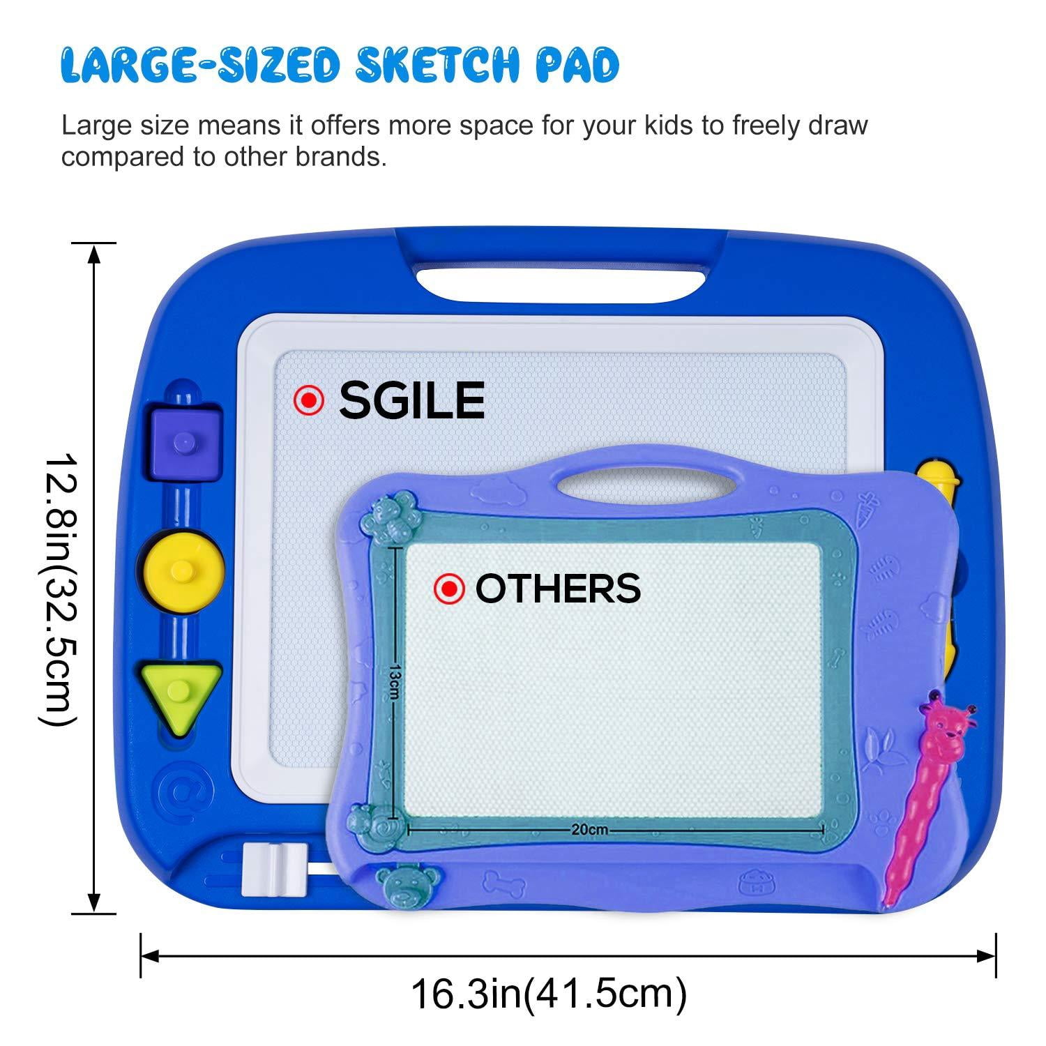sgile large magnetic drawing board