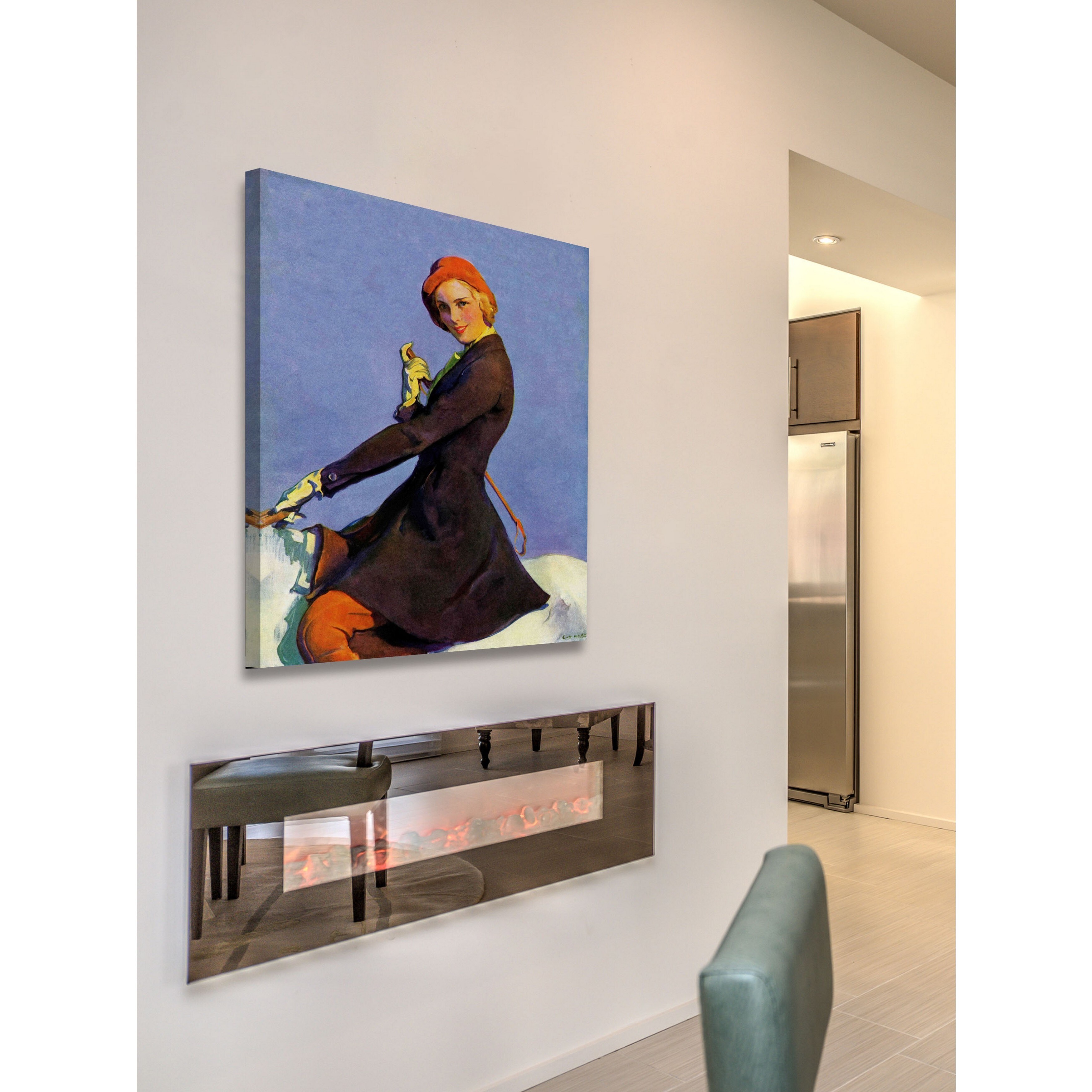 Marmont Hill "Woman on Horseback" by Guy Hoff Painting Print on Canvas