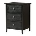 thumbnail image 2 of Glory Furniture Daniel 3 Drawer Nightstand in Black, 2 of 7