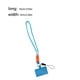 thumbnail image 4 of Monstrate Cordón para teléfono móvil con gancho, ajustable, desmontable, para colgar en el cuello, correas de cuerda, accesorio para acampar Teléfono y Comunicación Pantalón Corto Azul, 4 of 6
