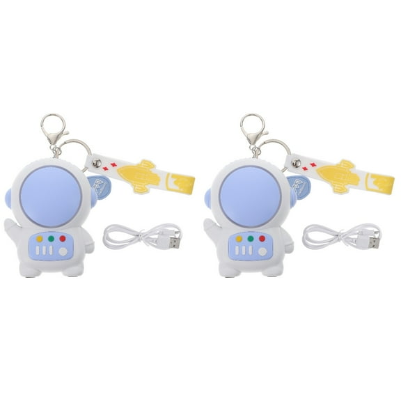 Hytrove Mini Fan Plastic Portable For Fans Outdoor Activities 2Pack 3.5x2.8x2in