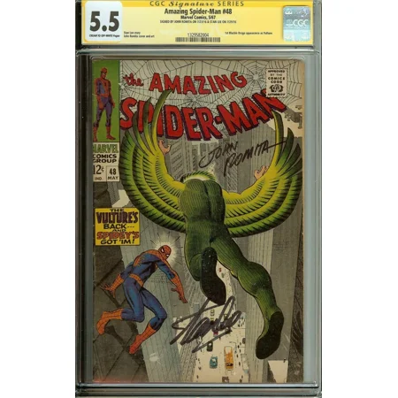 Amazing Spider-Man #48 Signed Stan Lee & John Romita CGC 5.5