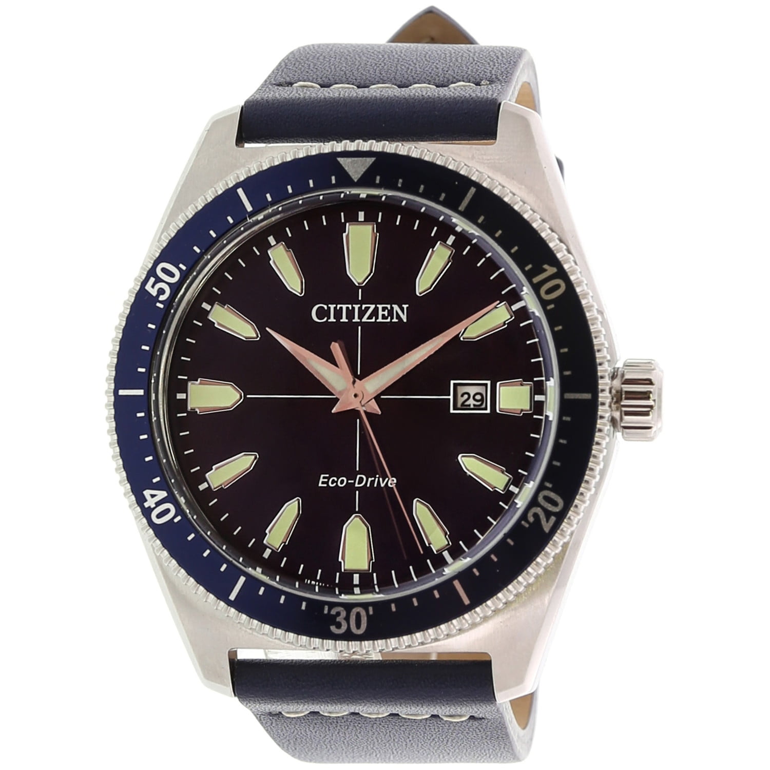 CITIZEN - Citizen Men's Brycen AW1591-01L Silver Leather Quartz Fashion Watch - Walmart.com