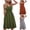 Orange, variant on Amkhujs Summer Dresses for Women Womens Sizes 4-12 Fashion Seaside Sling Sleeveless V-Neck Solid Color Casual Dress Young Adult Sundresses, Green, Gifts for Sisters