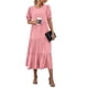 thumbnail image 1 of Vestido PRETTYGARDEN 2025 Floral Boho Midi con Mangas Abullonadas L - Rosa, 1 of 8