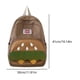 thumbnail image 4 of Mochila Escolar Hamburguesa Con Dibujos Animados Informal para Niñas (marrón), 4 of 9