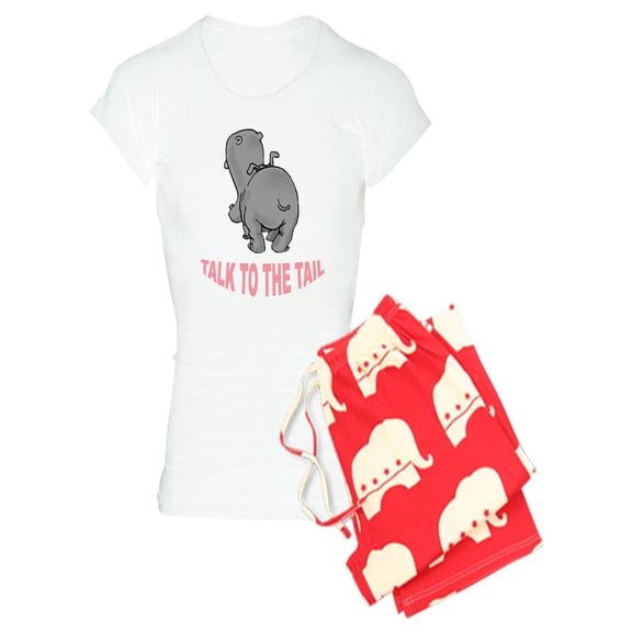 CafePress - Hippo Talk To The Tail - Women's Light Pajamas