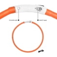 thumbnail image 2 of Collier Lumineux pour Chien Rechargeable par USB - Longueur Réglable Collier de Sécurité pour Chiens et Chats, 2 of 6