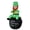 EU Plug Green, variant on Xirurus 6ft St. Patrick's Day Inflatable Leprechaun Sitting on Pot of Gold, Luminous Yard Decoration with EU Plug 220V, Outdoor Holiday Decor, 1.8m
