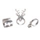 thumbnail image 5 of 3 Piezas Anillos de Navidad Regalo de Navidad Moda Gótico Conjunto de Joyas de Navidad Anillos Temáticos de Navidad para Mujeres Adolescentes, 5 of 8