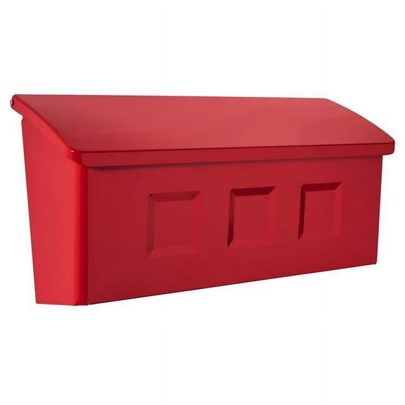 Wayland Wall Mount Mailbox - Red - Small