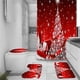thumbnail image 2 of Matsuzay Cortina de ducha para experiencia de ducha en el baño, ojales a prueba de herrumbre con tacto elegante, acero inoxidable Juegos de accesorios de baño D 3 piezas+cortina, 2 of 6