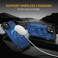 thumbnail image 3 of ELEHOLD for iPhone 15 Plus Case, Compatible with Mag safe Accessories, Strong Magnetic Military-Grade Drop Protection Invisible Kickstand Shockproof Protective Phone Case,Blue, 3 of 7