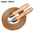 thumbnail image 2 of Adjustable Jump Rope, Tangle-Free Wood Handles, Leather Speed Skipping Ropes Workout for Fitness, 2 of 5