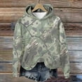 thumbnail image 4 of Women Camo Hoodies Long Sleeve Maple Leaf Print Fleece Oversized Casual Pullover Sweatshirt 2025 Fall Preppy Clothes with Pockets, 4 of 6