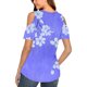 thumbnail image 4 of Camisas de Manga Corta para las Mujeres de Verano Sexy Frío Hombro Suéter Blusa Cuello en V Sólido, Ligero para Diario, 4 of 9