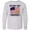AC-Heather Grey, variant on Military Daddy Welcome Home Long Sleeve Youth T-Shirt