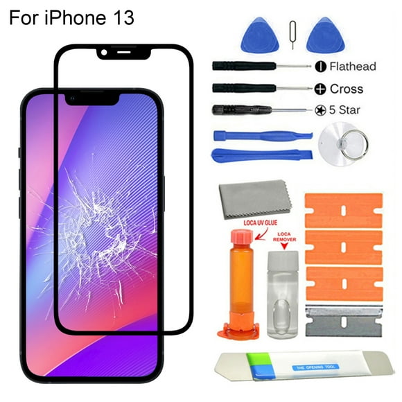 HEVIRGO Ultra-thin Phone Front Glass Lens Screen Digitizer Replacement for iPhone 13/13 Mini/13 Pro/13 Pro Max