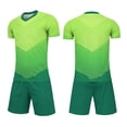 thumbnail image 2 of Nilvkv Boys Sweatsuit, Boys Summer Outfits, Fast Dry Breathable Short Sleeve Jersey and Pocketed Shorts Set Training Green 8-10 Years, 2 of 8