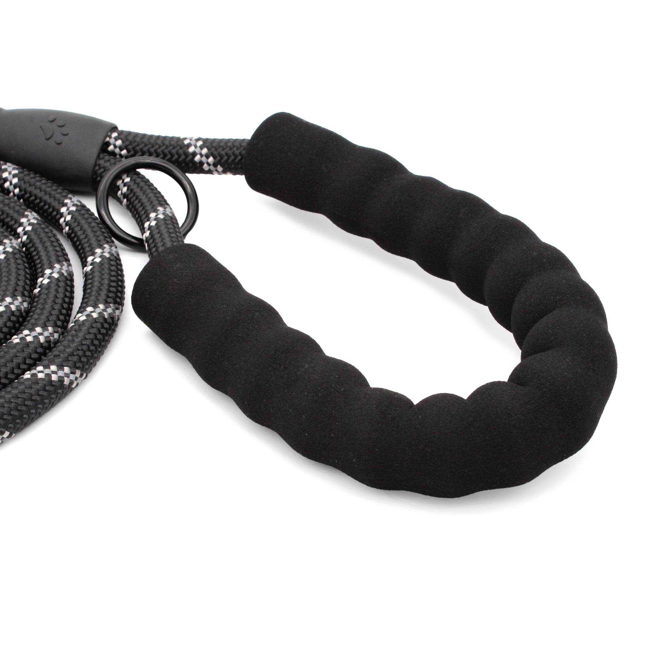 Vibrant Life 6' Neoprene Cushioned Rope Dog Leash, Black