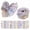 Color 1, variant on 84Pcs Jelly Roll Fabric Strip Set Cotton Floral Print Pre Cut Quilting Strip Quilting and Sewing Patchwork Roll for DIY Crafts