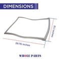 thumbnail image 2 of Whole Parts Refrigerator Door Gasket (Gray Color) Part# W10443314 - Replacement & Compatible with Some Amana, Kitchen Aid, Kenmore, Maytag and Whirlpool Refrigerators, 2 of 7