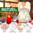 thumbnail image 4 of Decoración para árbol de Navidad WOKEISE Angel con luces y cable de 40 cm, 4 of 7