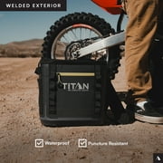 Titan by Arctic Zone 24 Can, 16 Quart Welded Soft Cooler with Waterproof Exterior, Black