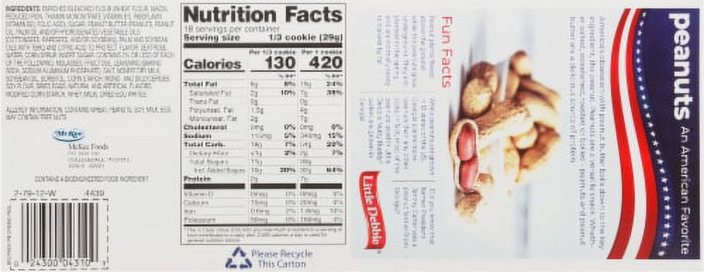 2X-Little Debbie Original Peanut Butter Creme Pies Big Pack - 3.1 oz - 6 ct