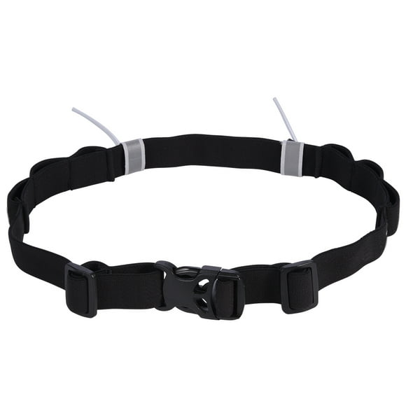 Lightweight & Secure Sport Number Belt for Endurance Events Triathlon Running Waistband with Gel Holder