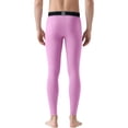 thumbnail image 4 of TANBOM Men's Bamboo Viscose Thermal Pants Comfortable Warm Stylish Elasticity Breathability Pink L, 4 of 6