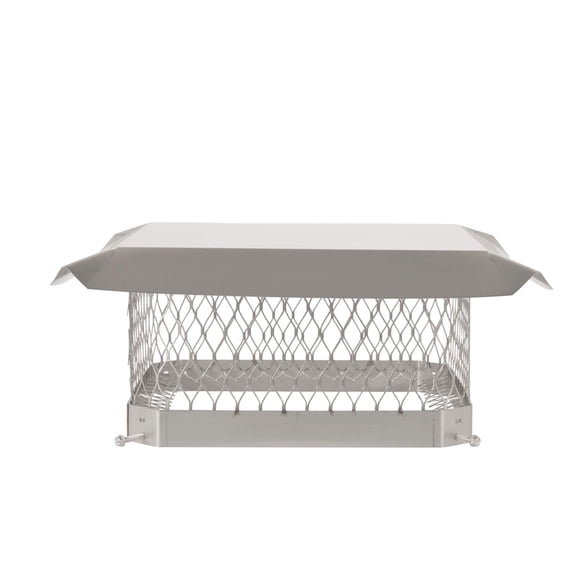 Tapa de chimenea HY-C Shelter 13 x 13 cm de acero inoxidable
