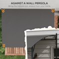thumbnail image 4 of Outsunny 10' x 13' Pergola with UV30+ Canopy, Steel Pergola Gazebo, Grey, 4 of 10