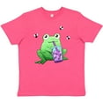 thumbnail image 3 of Inktastic Boba Toad Cute Frog with Tea Youth T-Shirt, 3 of 5
