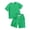 00#Green40, variant on WOYY Boys Summer Outfits Casual Solid Short Sleeve T Shirt Shorts Set, 2-Piece, Sizes 2-13