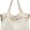 Beige, variant on Sunyuer Vintage Canvas Tote Bag for Women Men, Casual Messenger Bag Large Crossbody Bag Working Shoulder Bag with Pockets