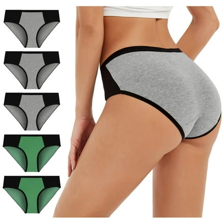 

Frehsky underwear women Women Solid Color Patchwork Briefs Panties Underwear Knickers Bikini Underpants cotton underwear for women Multicolor